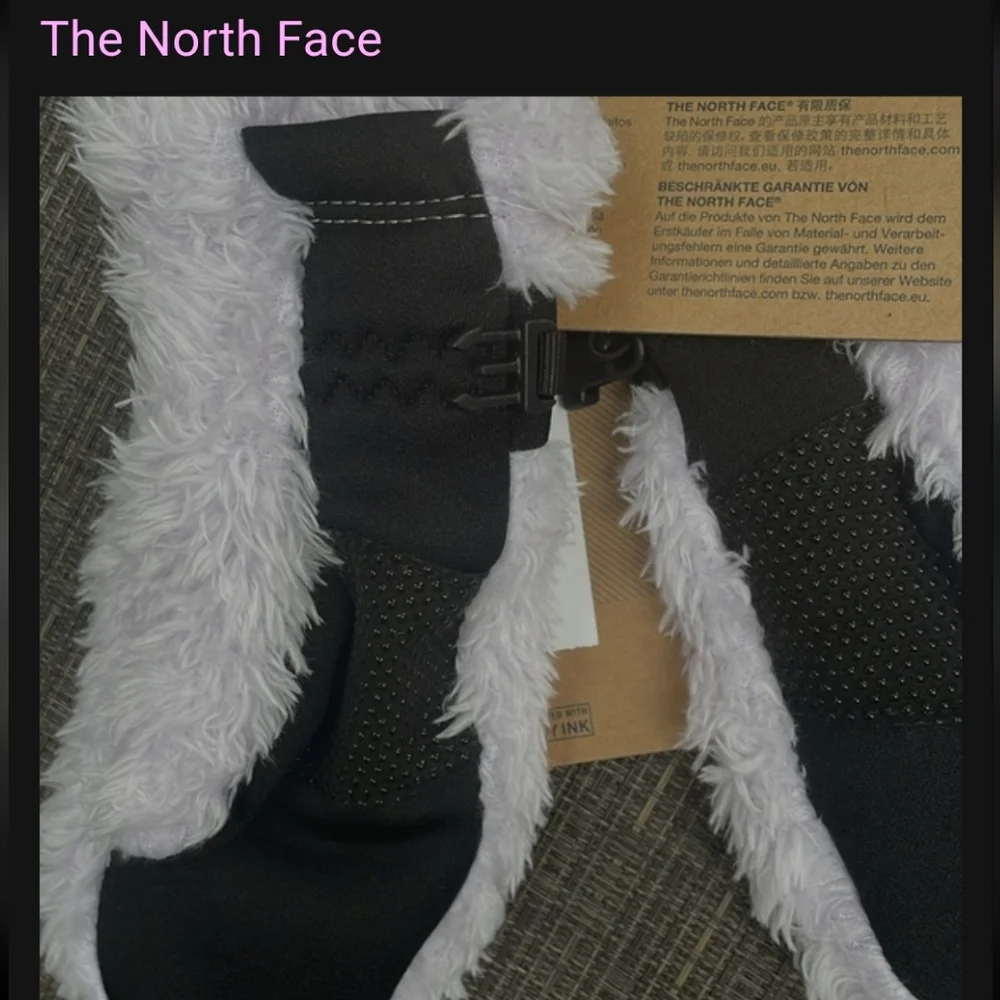 NWT The North Face Suave OSO mittens in Lavender Fog Size L 6.5" boys girls - Picture 4 of 6